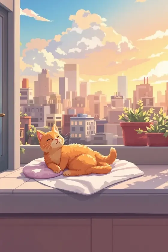 屋顶上的猫咪 封面